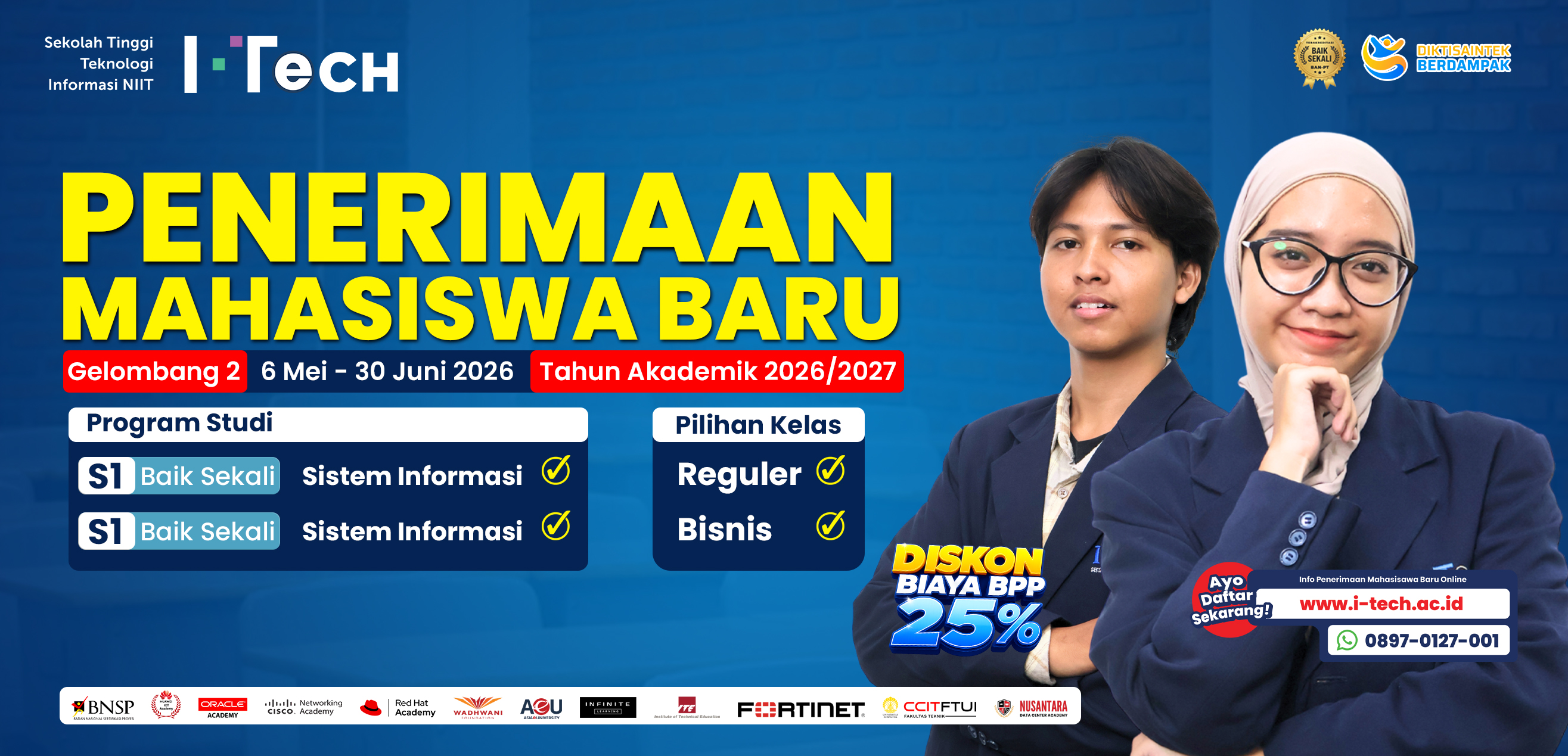Banner Pendaftaran Mahasiswa Baru Gelombang 2