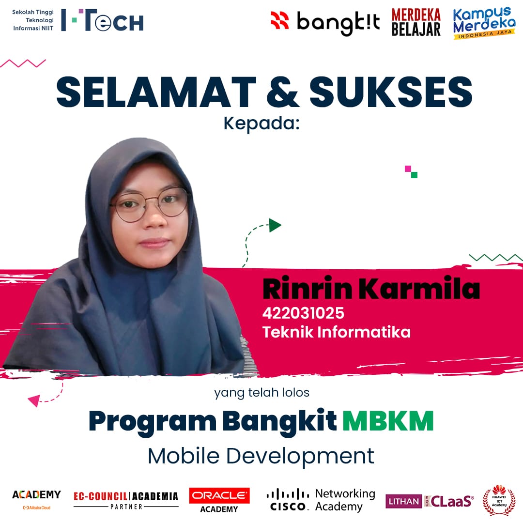 Selamat & Sukses Mahasiswi STTI NIIT I-Tech Prodi Teknik Informatika